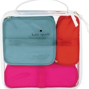 Kate Spade 4 Pc Cosmetic Bag Set